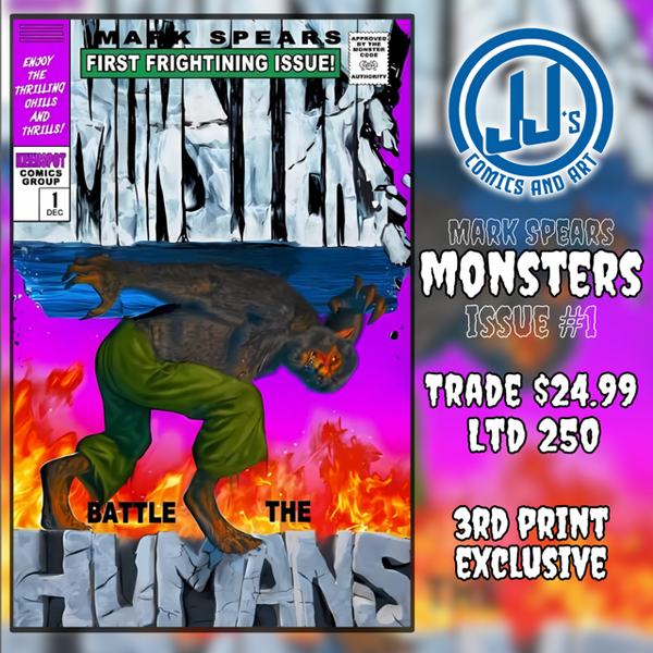 MARK SPEARS MONSTERS #1 - HULK ANNUAL HOMAGE - LTD 250